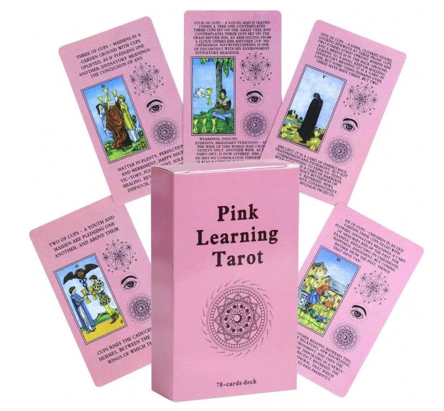 🌸 Pink Beginner Tarot Card Learning Deck 🌸