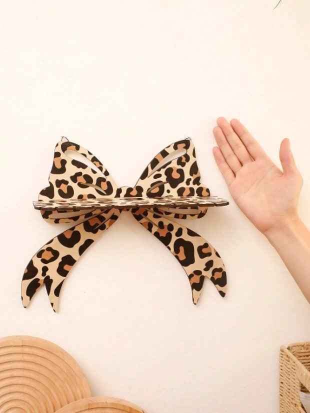 🐆🎀 Leopard Bow Wall Shelf 🎀🐆