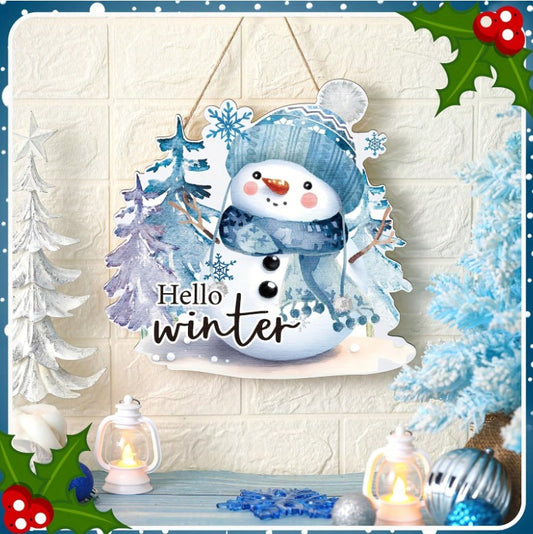 ❄️⛄ Christmas Snowman Snowflake Welcome Sign ⛄❄️