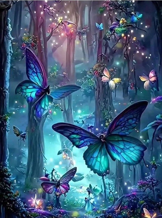 💙🦋 Beautiful Blue Butterfly Diamond Painting 🦋💙