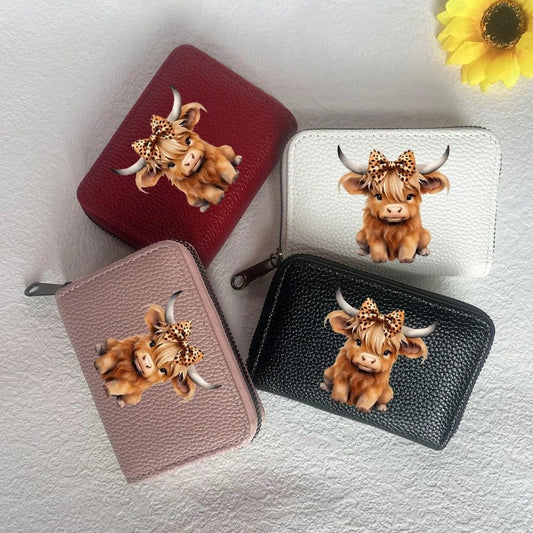 🐮 Highland Cow Printed Card Holder 🐮