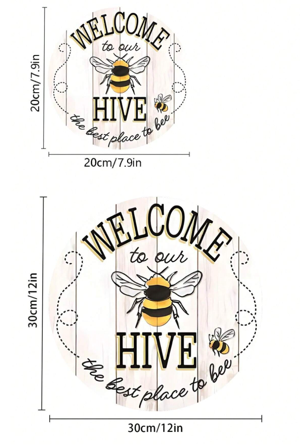 🐝 Welcome To Our Hive... Wooden Sign 🐝