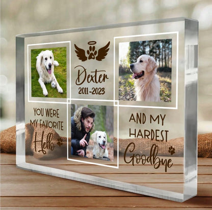 🐾🌈  Personalised Acrylic Memorial Plaque  🌈🐾