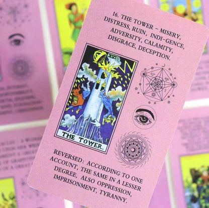 🌸 Pink Beginner Tarot Card Learning Deck 🌸