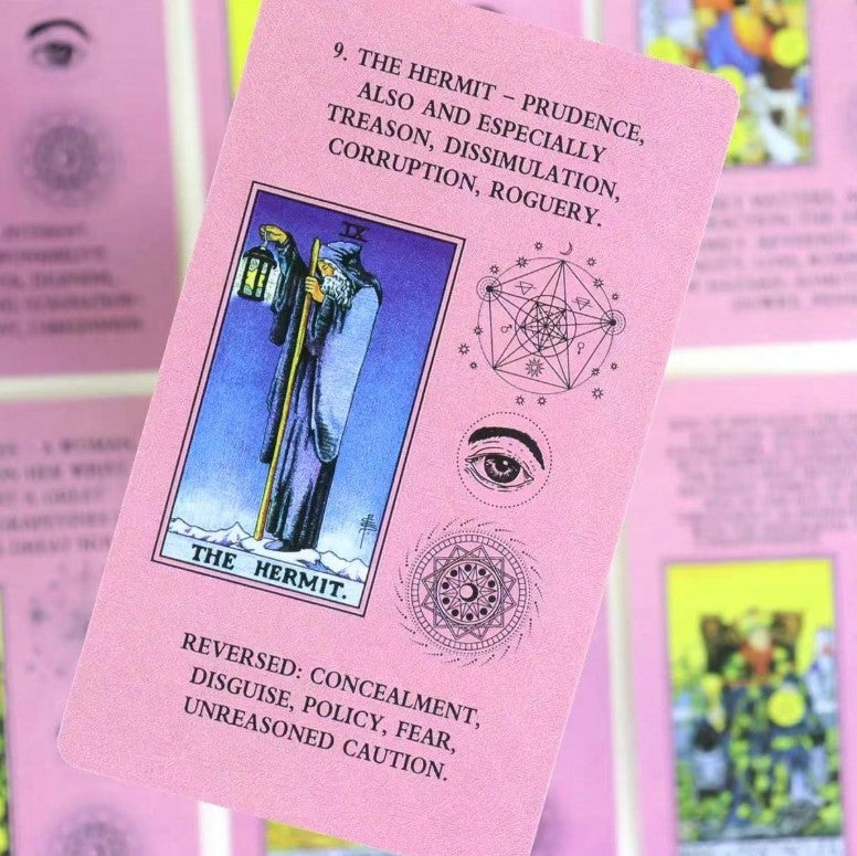 🌸 Pink Beginner Tarot Card Learning Deck 🌸