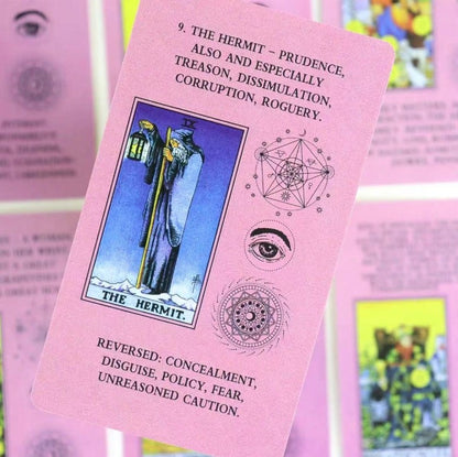 🌸 Pink Beginner Tarot Card Learning Deck 🌸