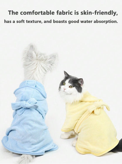 🐾🛁 Quick-Dry Pet Bathrobe & Absorbent Towel 🛁🐾