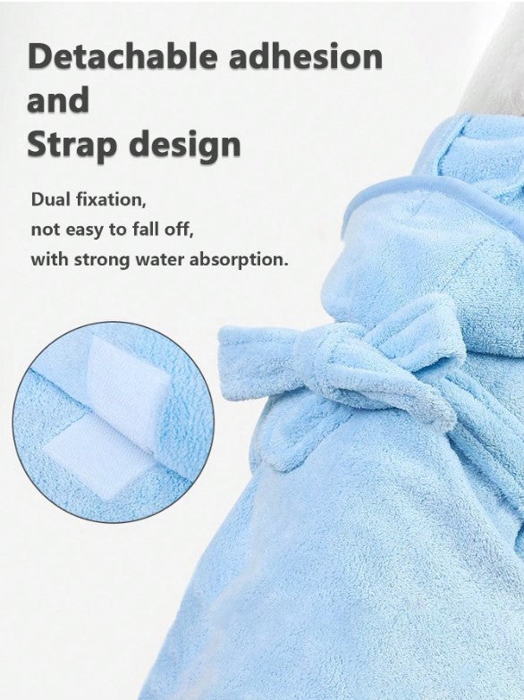 🐾🛁 Quick-Dry Pet Bathrobe & Absorbent Towel 🛁🐾
