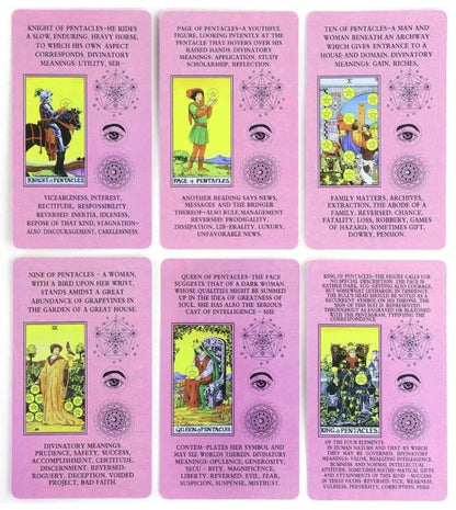 🌸 Pink Beginner Tarot Card Learning Deck 🌸