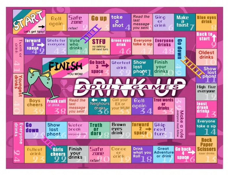 🍻 “Drink Up” Adult Party Board Game