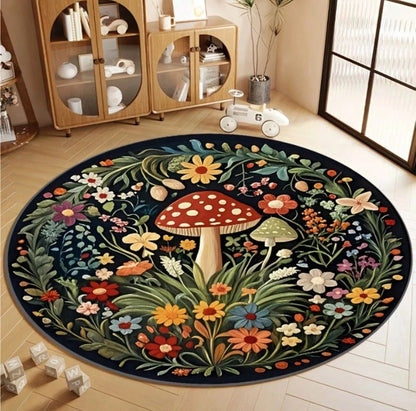 🍄 Mushroom Round Rug 🍄