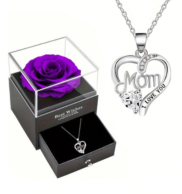🌹 Mom Necklace With Optional Box 🌹