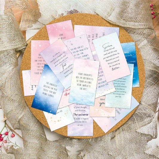 60pc Positive Affirmation Cards