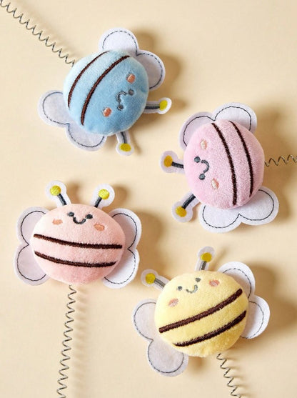 🐝 1pc Bee-Shaped Interactive Cat Wand Toy 🐝