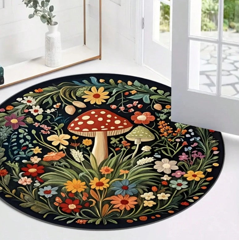 🍄 Mushroom Round Rug 🍄