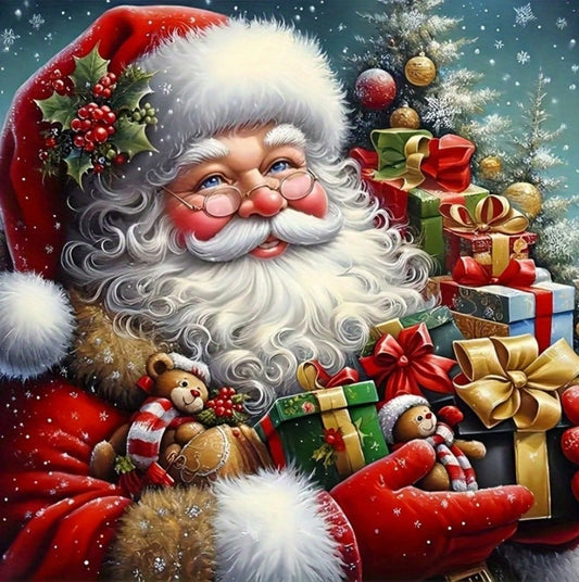 🎅 Santa with Presents Diamond Painting 🎁
