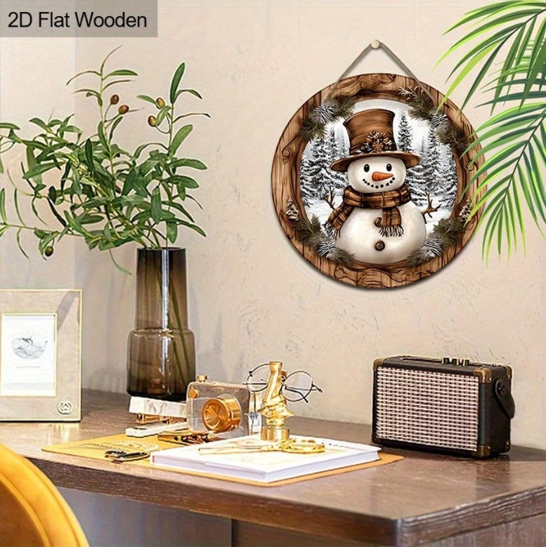 ☃️ Retro Christmas 2D Snowman Hanging Sign☃️