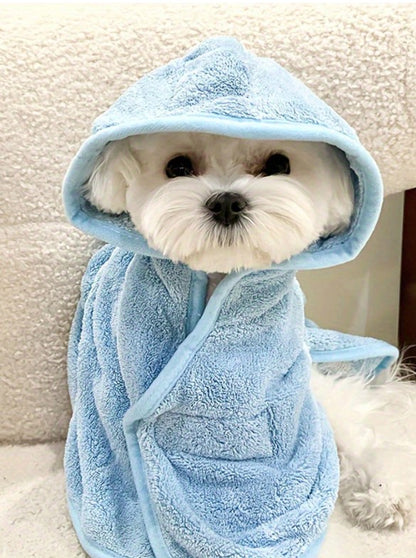 🐾🛁 Quick-Dry Pet Bathrobe & Absorbent Towel 🛁🐾