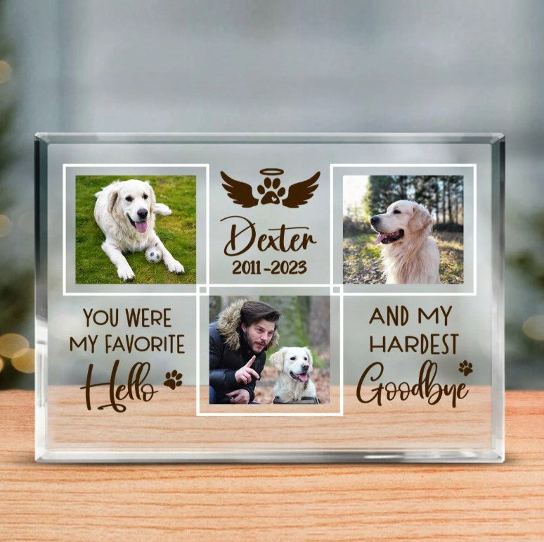 🐾🌈  Personalised Acrylic Memorial Plaque  🌈🐾