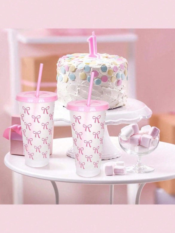 🎀 24oz Bow Cups 🎀