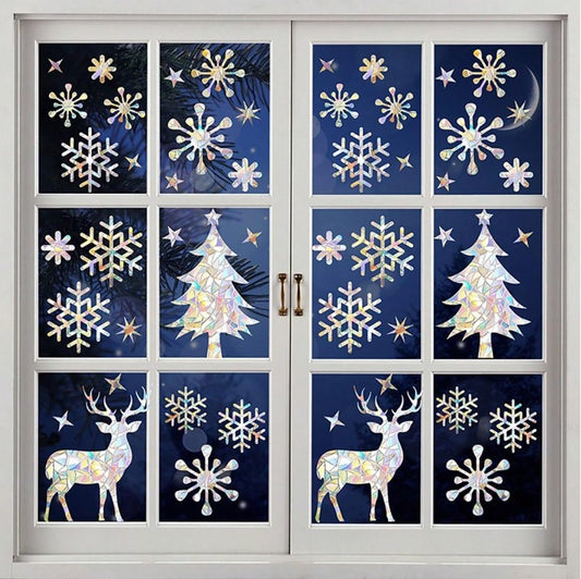 🦌🌈 Holographic Rainbow Window Stickers 🌈🦌