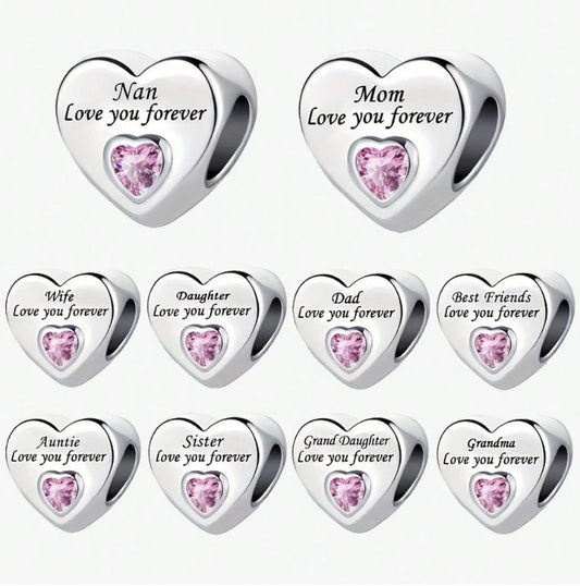 💎✨ Elegant Silver-Plated Heart Pendant Charm ✨💎