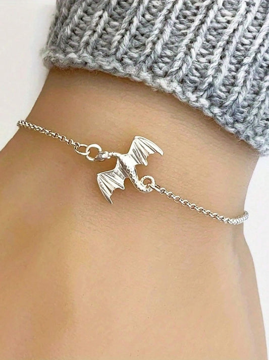 🐉 Exquisite Silver Dragon Bracelet Or Anklet 🐉