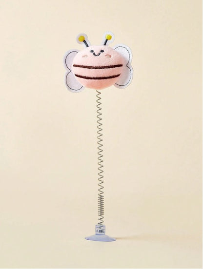🐝 1pc Bee-Shaped Interactive Cat Wand Toy 🐝