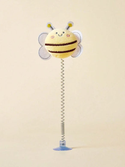 🐝 1pc Bee-Shaped Interactive Cat Wand Toy 🐝