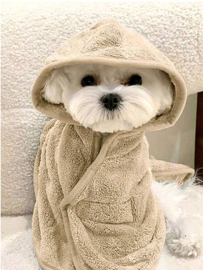 🐾🛁 Quick-Dry Pet Bathrobe & Absorbent Towel 🛁🐾