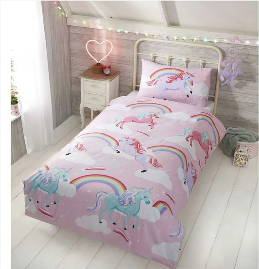 🦄 My Little Unicorn Single Duvet Quilt Cover Bedding Set 🦄