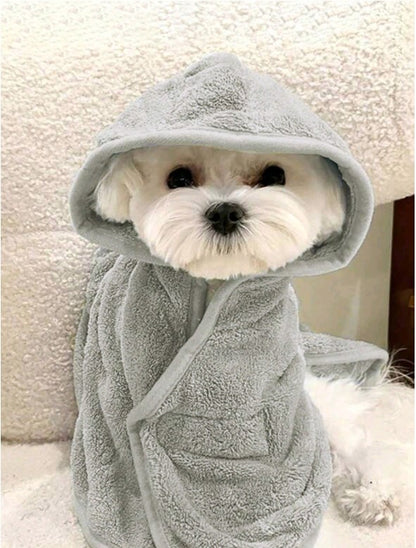 🐾🛁 Quick-Dry Pet Bathrobe & Absorbent Towel 🛁🐾