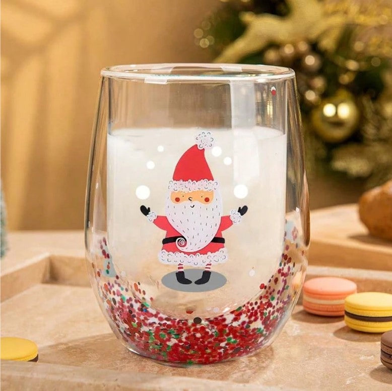 4pc Christmas Santa Glass Set