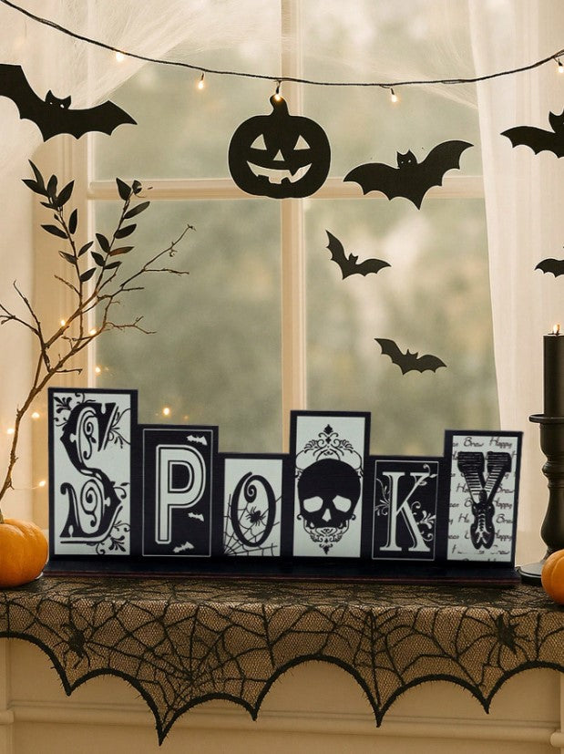 🕸️👻 Spooky Wooden Sign 👻🕸️