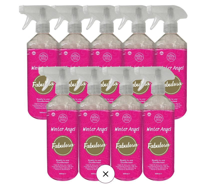 Multi-Purpose Antibacterial Disinfectant Spray Winter Angel 500ml 9 Pack