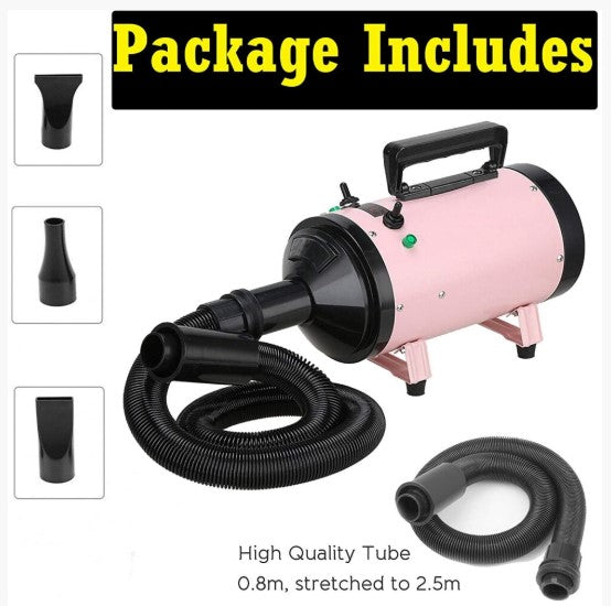 2800W Fast Dry Pet Hair Dryer Cat Dog Blaster Heater Grooming Blower Description