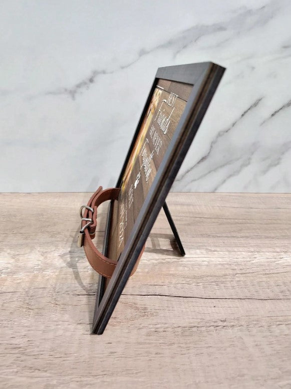 🐾🌈  Personalised Pet Memorial Photo Frame & Collar Holder 🌈🐾