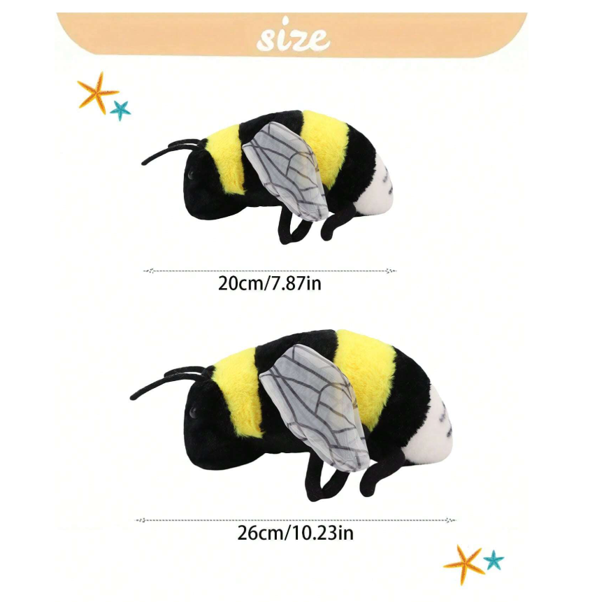 🐝✨ Meet Mr. Bumbles – The Lovable Bee Plushie! ✨🐝