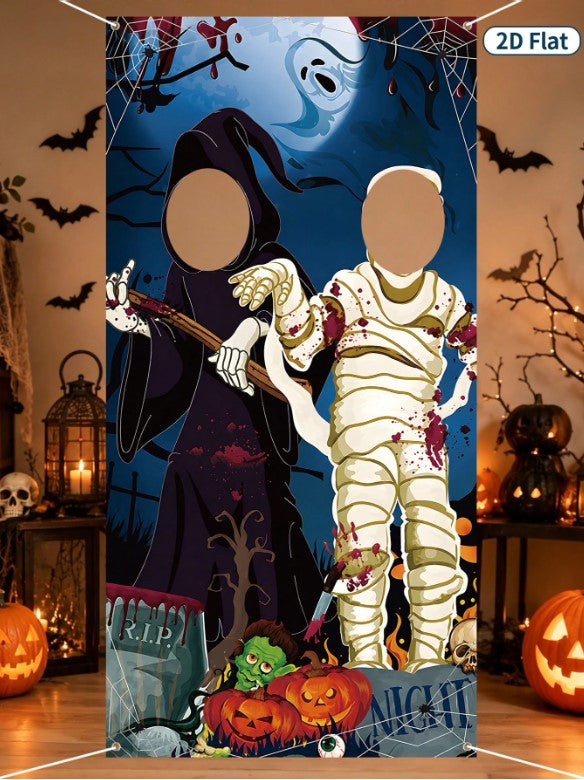 Halloween - Ghost/Mummy Photo Backdrop 90*180cm