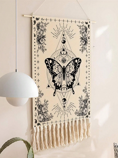 🦋 Mystic Butterfly Tassel Tapestry 🦋