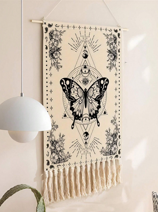 🦋 Mystic Butterfly Tassel Tapestry 🦋