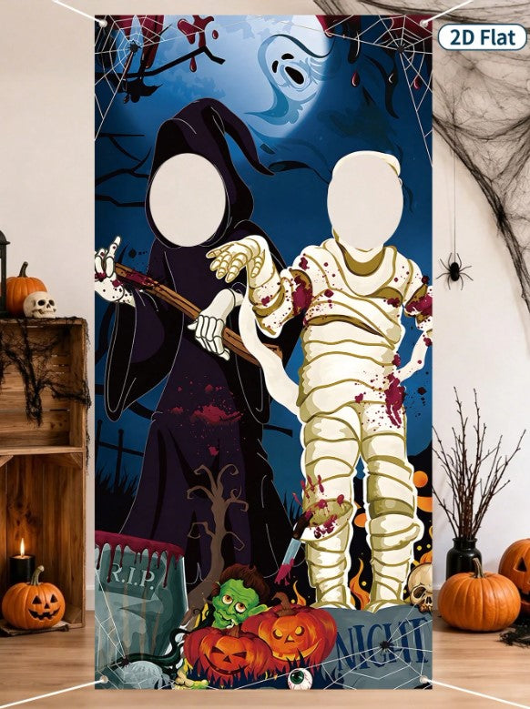 Halloween - Ghost/Mummy Photo Backdrop 90*180cm