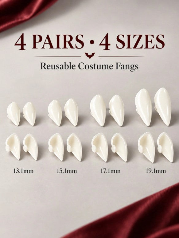 Halloween - 4 Pairs Of Vampire Fangs
