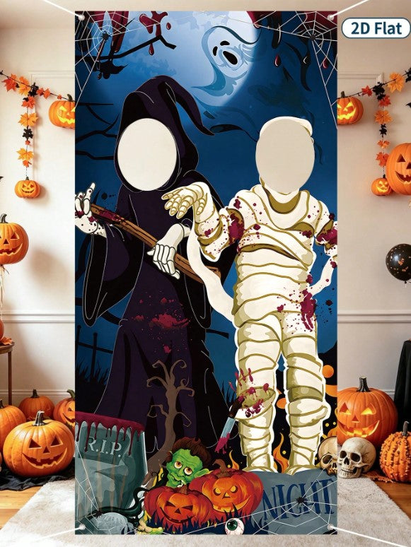 Halloween - Ghost/Mummy Photo Backdrop 90*180cm