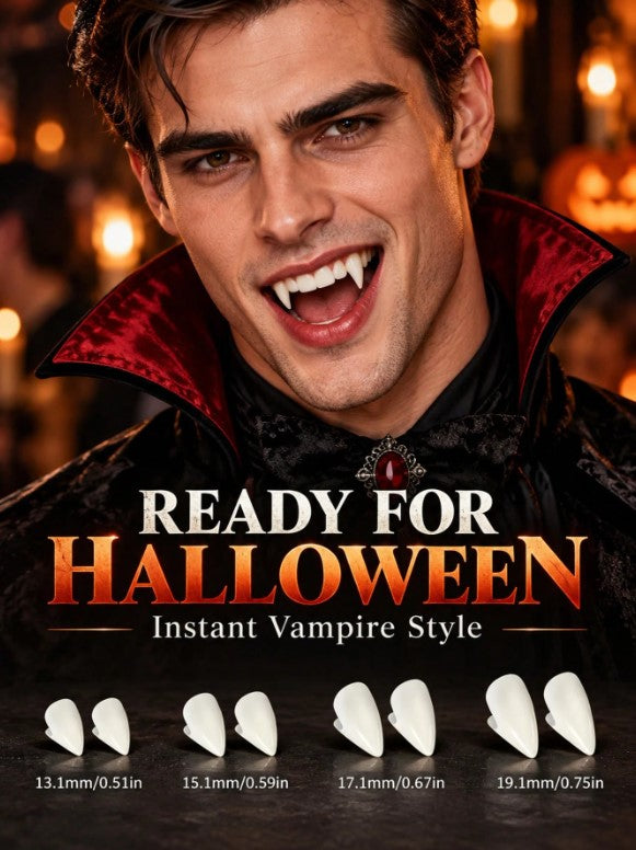 Halloween - 4 Pairs Of Vampire Fangs