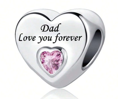 💎✨ Elegant Silver-Plated Heart Pendant Charm ✨💎