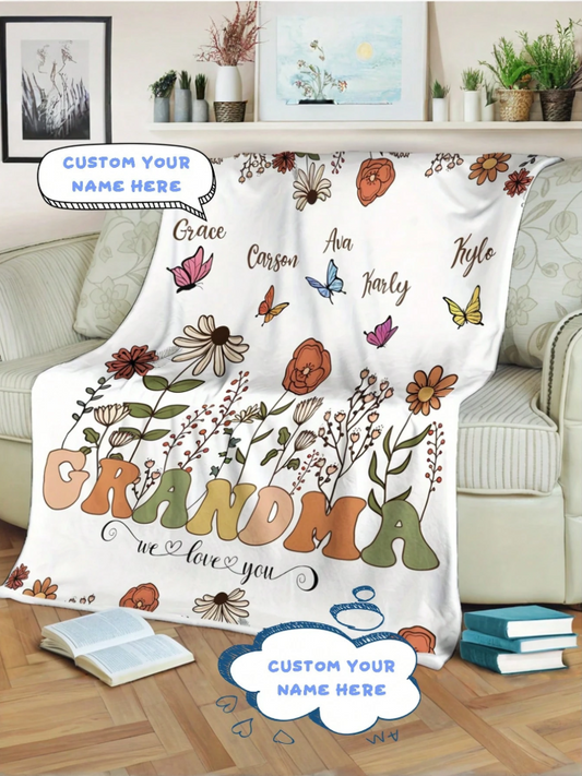 Grandma Personalised Blanket