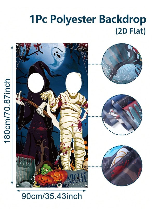 Halloween - Ghost/Mummy Photo Backdrop 90*180cm
