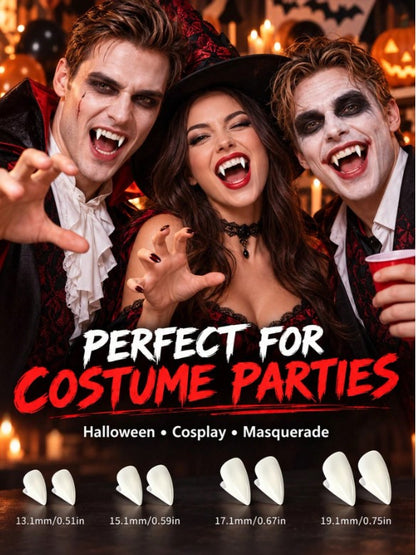 Halloween - 4 Pairs Of Vampire Fangs