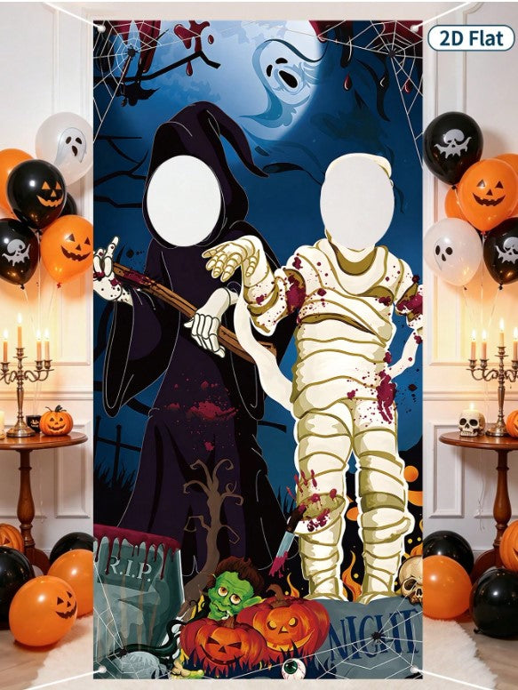 Halloween - Ghost/Mummy Photo Backdrop 90*180cm